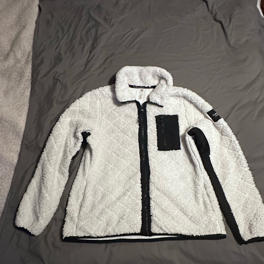 Calvin Klein Performance White and Black Ski Jacket